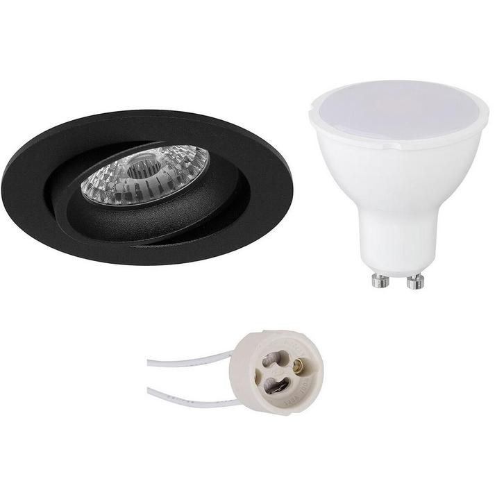 Voordeelset LED Spot Set - Pragmi Delton Pro - GU10 Fitting, Huis en Inrichting, Lampen | Spots, Plafondspot of Wandspot, Nieuw