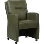 Leren eetkamerstoel Sharp - Granada Moss (olijf/groen) -, Huis en Inrichting, Stoelen, Eigentijds, Modern, Overige kleuren, Nieuw