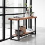 *WOONWINKEL* DTP Home Timeless Beam Robuuste Sidetable Teak, Huis en Inrichting, Tafels | Sidetables, Verzenden, Nieuw