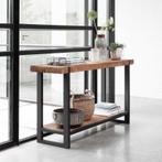 *WOONWINKEL* DTP Home Timeless Beam Robuuste Sidetable Teak, Huis en Inrichting, Tafels | Sidetables, Nieuw, Verzenden