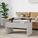 vidaXL Salontafel 80x50,5x41,5 cm bewerkt hout betongrijs, 50 tot 100 cm, Verzenden, Nieuw, 50 tot 100 cm