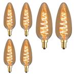 Set van 6 LED XL kaarslampen E14 | 3-staps dimbaar | 3.5 wat, Verzenden, Overige typen, E14 (klein), Nieuw