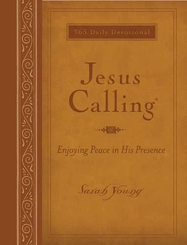 Jesus Calling  Large Text Brown Leathersoft  with full, Boeken, Studieboeken en Cursussen, Verzenden