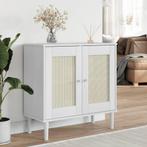 vidaXL Dressoir SENJA 80x35x80 cm rattan look massief, Verzenden, Nieuw, 50 tot 100 cm, Grenenhout