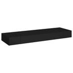 vidaXL Wandschap Zwart 80cm met Lade | Tweedekansje | OP=OP, Huis en Inrichting, Woonaccessoires | Wandplanken en Boekenplanken