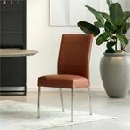 Set van 6 Leren eetkamerstoelen Real - Toledo Terra, Ophalen of Verzenden, Nieuw, Leer