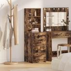 vidaXL Highboard met lade Gerookt eiken 40 x 41 x 135 cm, Huis en Inrichting, Kasten | Buffetkasten, Minder dan 50 cm, Verzenden