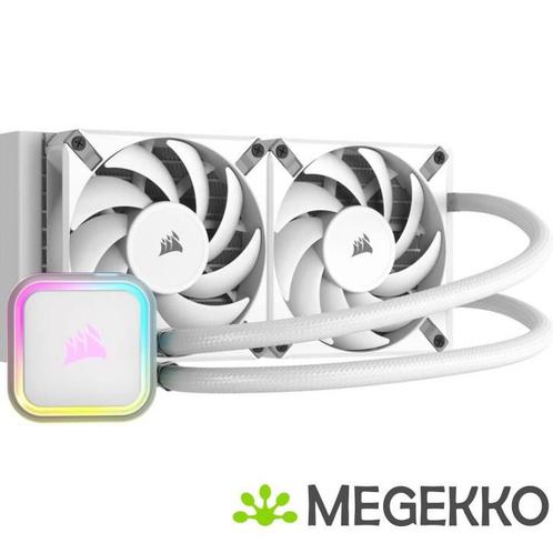 Corsair iCUE H100i ELITE RGB Liquid CPU Cooler White, Computers en Software, Computerkoelers, Nieuw, Verzenden