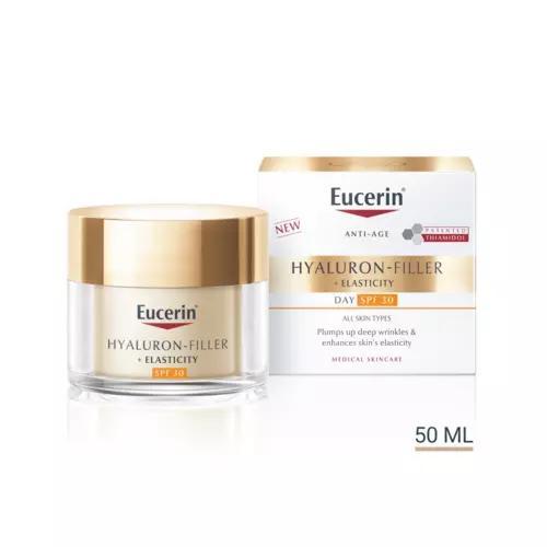 Eucerin Hyaluron-Filler + Elasticity Dagcrème SPF30, Sieraden, Tassen en Uiterlijk, Uiterlijk | Gezichtsverzorging, Nieuw, Verzenden