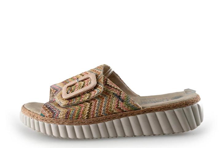 Rieker Slippers in maat 42 Beige | 10% korting, Kleding | Dames, Schoenen, Beige, Zo goed als nieuw, Slippers, Verzenden
