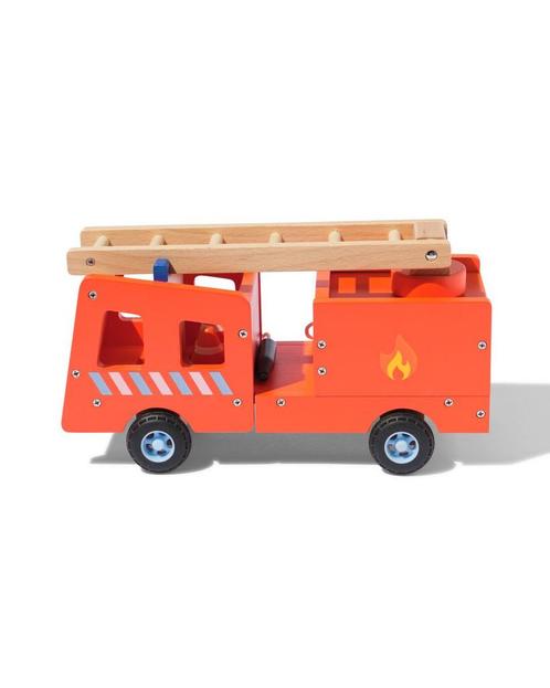 HEMA Houten brandweerwagen groot, Kinderen en Baby's, Speelgoed | Speelgoedvoertuigen, Nieuw, Verzenden