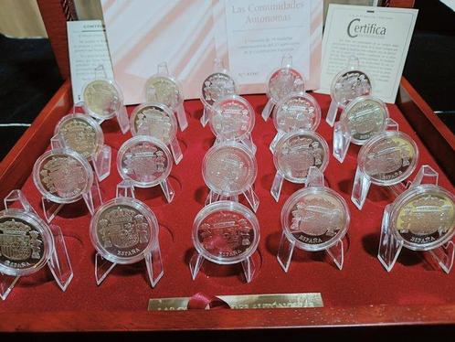 Spanje. Colección 20 Medallas Comunidades Autónomas 280 gr, Postzegels en Munten, Munten | Europa | Niet-Euromunten