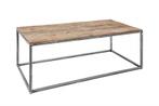 Industriële salontafel BARRACUDA 110cm gerecycled hout, Nieuw, Ophalen of Verzenden