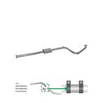 Middendemper Mitsubishi Lancer 2.0 D 1992.06 - 1996.12, Auto-onderdelen, Verzenden, Nieuw