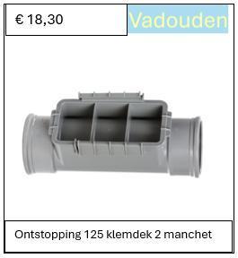 PVC ONTSTOPPING KLEMDEK 2 MANCHET beschikbaar voor biedingen