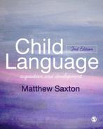 Child Language 9781446295625, Verzenden, Zo goed als nieuw