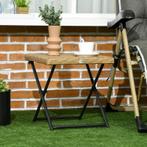 TRUUSK Balkontafel van Polyrotan - Opklapbaar Stalen Frame -, Verzenden, Nieuw