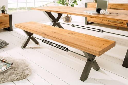 Eikenhouten bank Thor 180cm/ 38807, Huis en Inrichting, Banken | Bankstellen, Ophalen of Verzenden