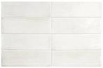 Wandtegel Equipe Ceramica Coco White Wit Glans 5x15, Nieuw, Minder dan 20 cm, 10 m² of meer, Wandtegels