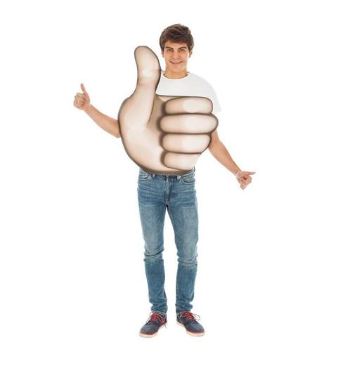 Kostuum Emoji Duim, Kleding | Heren, Carnavalskleding en Feestkleding, Nieuw, Verzenden