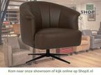 Leren draaifauteuil Embrace - Toledo Espresso (bruin) -, Huis en Inrichting, Fauteuils, Eigentijds, Klassiek, Modern, Romantisch