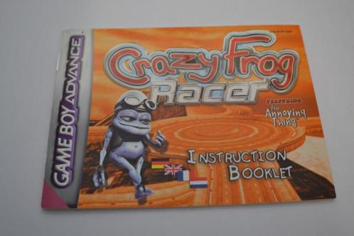 Crazy Frog - Racer (GBA EUR MANUAL), Spelcomputers en Games, Spelcomputers | Nintendo Portables | Accessoires, Zo goed als nieuw