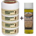 4 potten Ambachtscreme + 1x Arnica Sport Massageolie 200ml, Verzenden, Nieuw