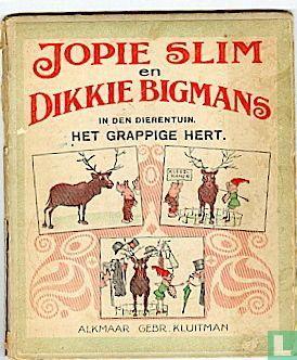 Jopie Slim en Dikkie Bigmans - Het grappige hert - 1922, Boeken, Stripboeken, Gelezen, Eén stripboek, Verzenden