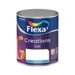 Flexa Creations Lak - Zijdeglans RAL 9003 | Signaalwit 1L, Verzenden, Wit, Nieuw, Lak