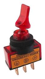 Tumbler schakelaar verlicht 12V 20A - Rood, Hobby en Vrije tijd, Verzenden, Nieuw