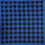 Bandana Zakdoek Blok Patroon Zwart Blauw, Verzenden, Nieuw