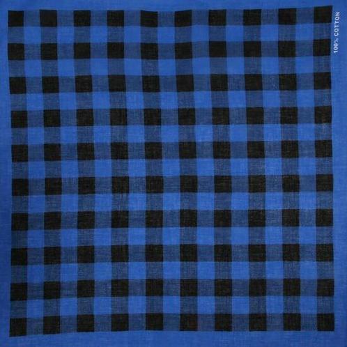 Bandana Zakdoek Blok Patroon Zwart Blauw, Sieraden, Tassen en Uiterlijk, Uiterlijk | Haarverzorging, Verzenden