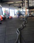 Rubber sportvloer tegel 50x50x3 PG crossfit gym fitness HIIT
