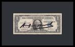 (After) Andy Warhol - 1 dollarbiljet gesigneerd, Verzenden