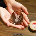 3D kristallen bol lamp - USB oplaadbaar - Vogel, Huis en Inrichting, Lampen | Tafellampen, Verzenden, Nieuw, Glas, Vogel