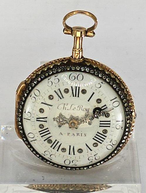 Chs. Le Roy a Paris - 18kt.Prunkspindeluhr - Mehrfarben Gold, Sieraden, Tassen en Uiterlijk, Horloges | Heren