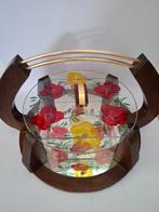 Bonbon mand - Verre met de hand geschilderd, Antiek en Kunst