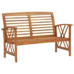 vidaXL Tuinbank 119 cm massief acaciahout, Tuin en Terras, Tuinbanken, Verzenden, Nieuw, Hout