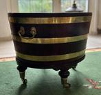 yales & hemper - Wijnkoeler - Messingomkaderde mahonie, Antiek en Kunst, Antiek | Meubels | Stoelen en Banken