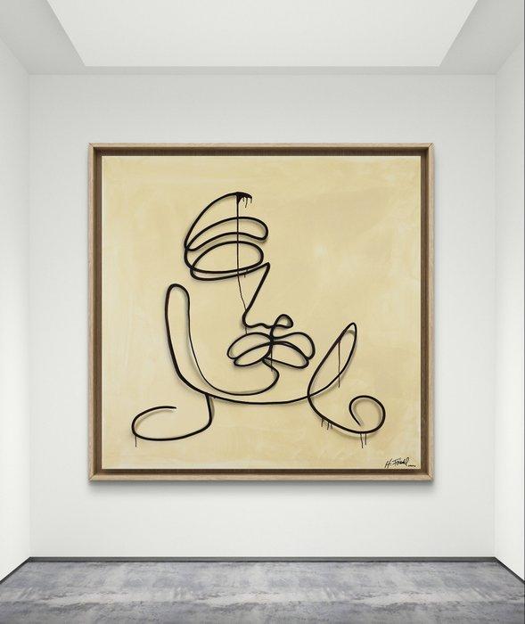 H. Friedel - Faces 34, Antiek en Kunst, Kunst | Schilderijen | Modern