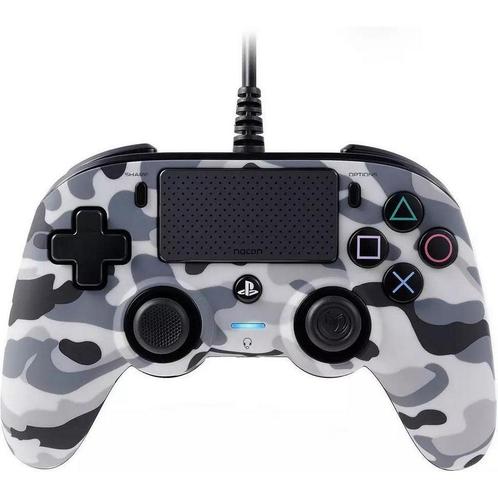 Nacon Compact Controller Camo Grijs (PS4 Accessoires), Spelcomputers en Games, Spelcomputers | Sony PlayStation 4, Zo goed als nieuw
