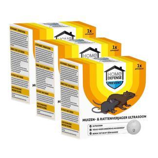 Muizen- en rattenverjager | Home Defense | 60m² | 3 stuks, Dieren en Toebehoren, Overige Dieren-accessoires, Nieuw, Verzenden