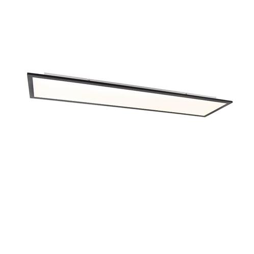 Modern LED paneel zwart 120 cm incl. LED - Liv, Huis en Inrichting, Lampen | Plafondlampen, Nieuw, Kunststof