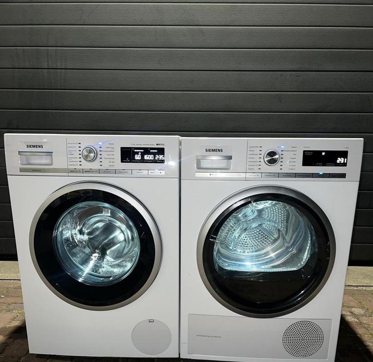 Gave Siemens 9KG Wasmachine Siemens 9KG Warmtepompdroger!, Witgoed en Apparatuur, Wasmachines, Minder dan 85 cm, 1600 toeren of meer