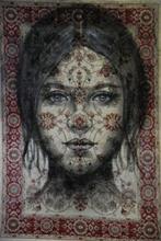 Jacqueline Klein Breteler - Sue, painted on an area rug-XXL