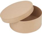 Bloemendoos Ronde papiermaché 19 cm, Ophalen of Verzenden, Nieuw