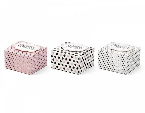 Geschenkdoosjes Roze Sweets 6cm 6st, Hobby en Vrije tijd, Feestartikelen, Nieuw, Verzenden