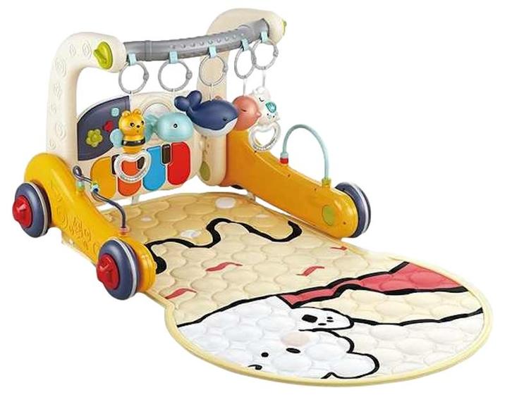 Eco Toys Geel 3-in-1 Speelkleed en Loopwagen HC623155, Kinderen en Baby's, Speelgoed | Babyspeelgoed, Nieuw, Verzenden