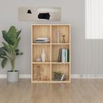 vidaXL Boekenkast/dressoir 66x30x98 cm bewerkt hout sonoma, Huis en Inrichting, Kasten | Boekenkasten, Verzenden, Nieuw, 50 tot 100 cm
