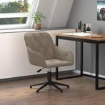 Draaistoel Lichtgrijs Fluweel - Retourdeal! 47% Korting, Ophalen of Verzenden, Nieuw, Grijs, Bureaustoel